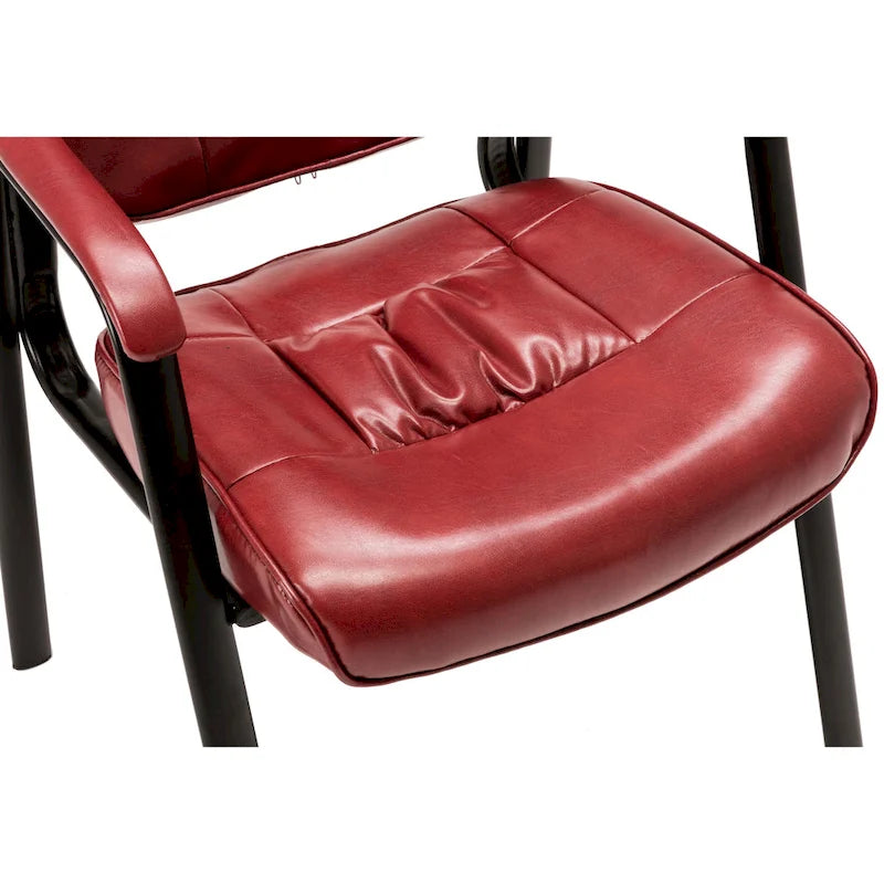 Fauteuil de conférence BTExpert Premium Leather pour salle d'attente/réception, en cuir de qualité supérieure.