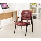 Fauteuil de conférence BTExpert Premium Leather pour salle d'attente/réception, en cuir de qualité supérieure.