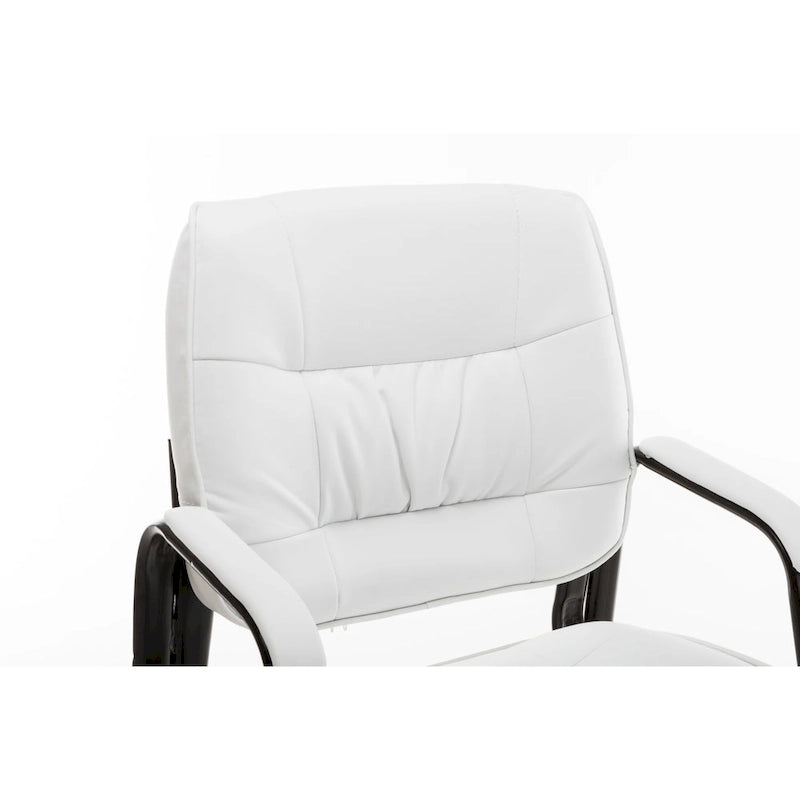 Fauteuil de conférence BTExpert Premium Leather pour salle d'attente/réception, en cuir de qualité supérieure.