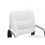 Fauteuil de conférence BTExpert Premium Leather pour salle d'attente/réception, en cuir de qualité supérieure.
