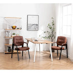 Fauteuil de conférence BTExpert Premium Leather pour salle d'attente/réception, en cuir de qualité supérieure.