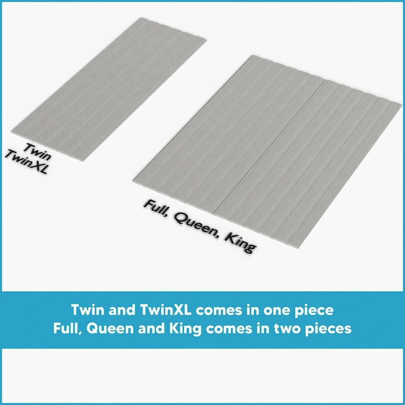 0,75 Support de matelas vertical standard à lattes en bois avec housse.