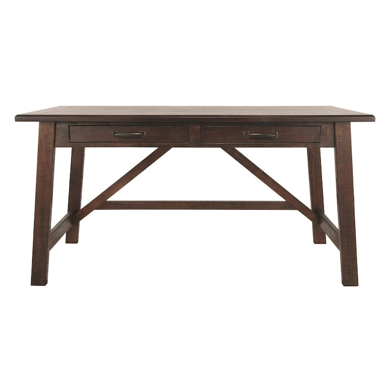 Bureau à pieds larges Baldridge Rustic Brown pour la maison