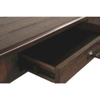 Bureau à pieds larges Baldridge Rustic Brown pour la maison