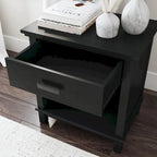 Table de chevet Homestyles Oak Park en bois noir