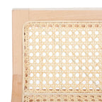 Tabouret de bar SAFAVIEH Carry à dossier bas en rotin - 40,6 cm L x 48,3 cm P x 78,7 cm H