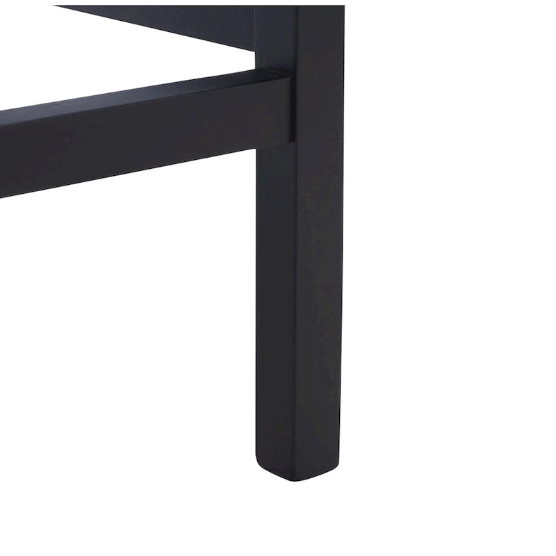 Tabouret de bar SAFAVIEH Carry à dossier bas en rotin - 40,6 cm L x 48,3 cm P x 78,7 cm H