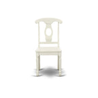 Ensemble de salle à manger East West Furniture - une table rectangulaire et des chaises de cuisine, blanc lin (option de pièces)