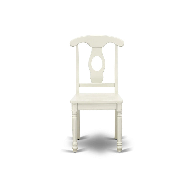 Ensemble de salle à manger East West Furniture - une table rectangulaire et des chaises de cuisine, blanc lin (option de pièces)