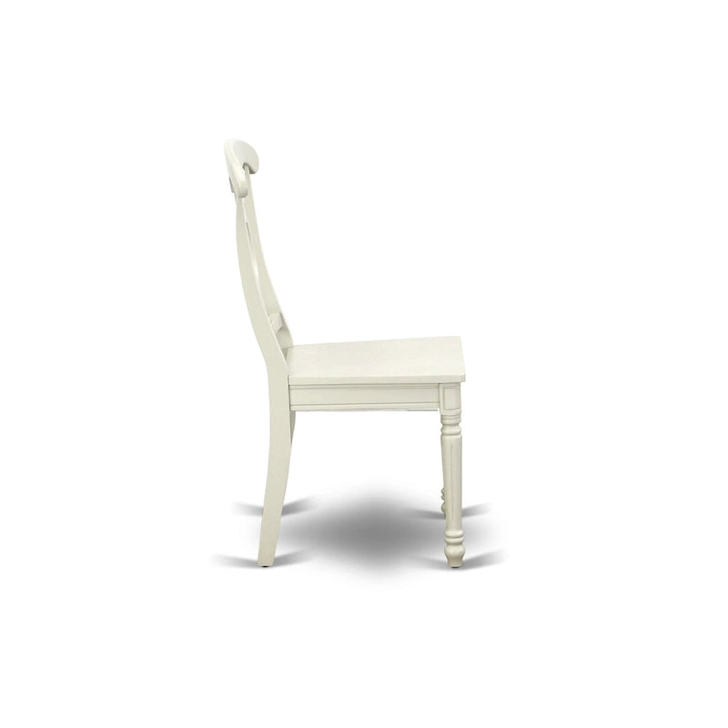 Ensemble de salle à manger East West Furniture - une table rectangulaire et des chaises de cuisine, blanc lin (option de pièces)