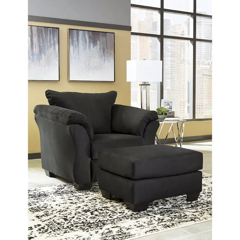 Chaise Darcy contemporaine noire