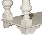 Table basse Morgan Creek Antique White avec accents tabac brossés