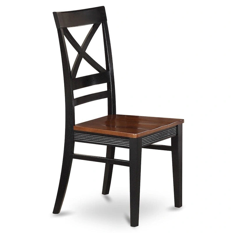 Ensemble de salle à manger East West Furniture comprenant une table de cuisine rectangulaire, des chaises et un banc (options de finition).