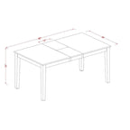 Ensemble de salle à manger East West Furniture comprenant une table de cuisine rectangulaire, des chaises et un banc (options de finition).