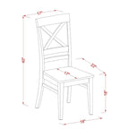 Ensemble de salle à manger East West Furniture comprenant une table de cuisine rectangulaire, des chaises et un banc (options de finition).