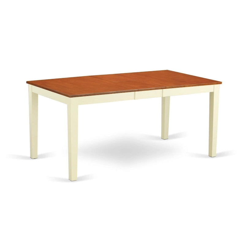 Ensemble de salle à manger East West Furniture comprenant une table de cuisine rectangulaire, des chaises et un banc (options de finition).
