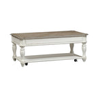 Table basse relevable Magnolia Manor blanc antique
