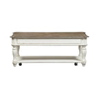 Table basse relevable Magnolia Manor blanc antique