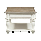 Table basse relevable Magnolia Manor blanc antique