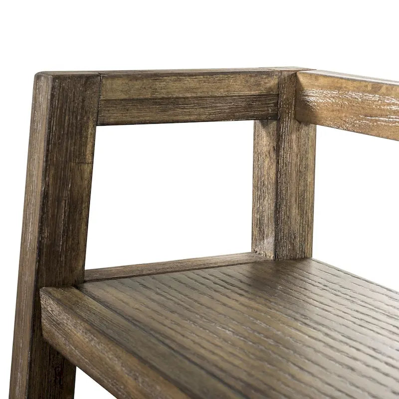 Bibliothèque Stone Brook Rustic Saddle inclinée
