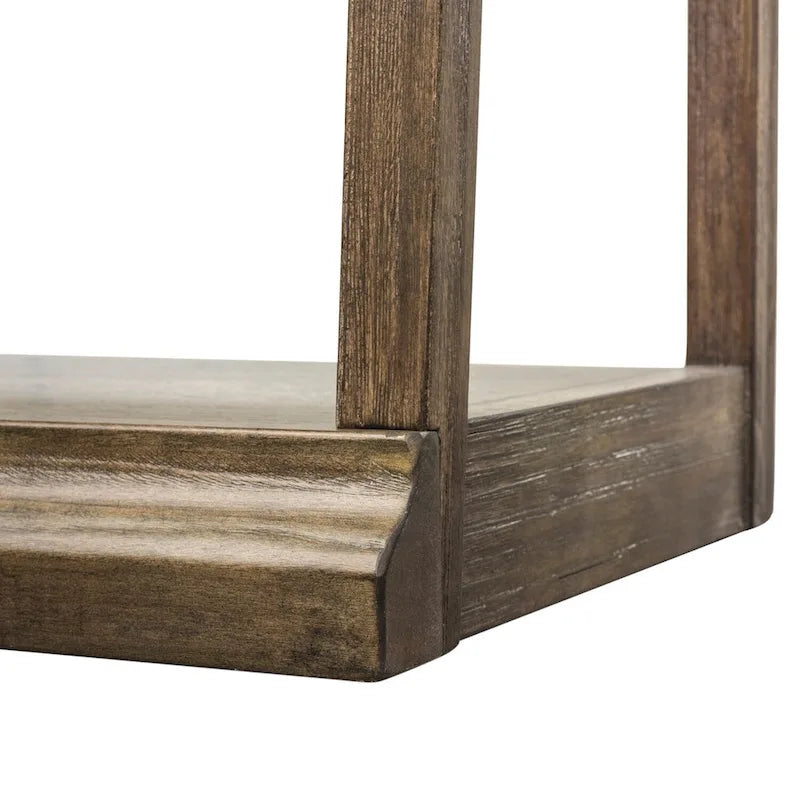 Bibliothèque Stone Brook Rustic Saddle inclinée