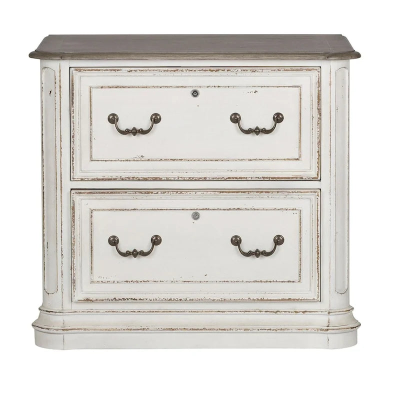 Classeur latéral Magnolia Manor Antique White Jr Executive Media