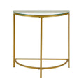 Console demi-lune Fenice de Carolina Living - Or