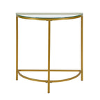 Console demi-lune Fenice de Carolina Living - Or