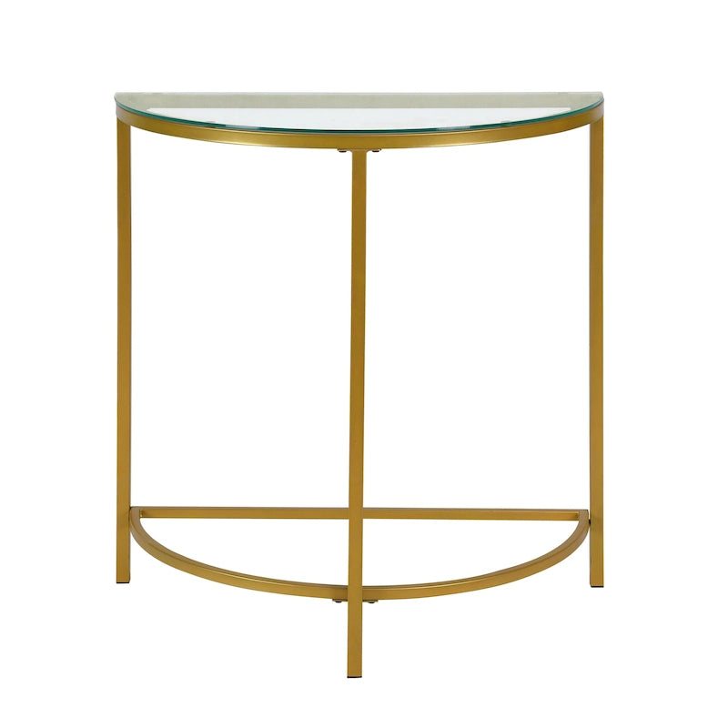 Console demi-lune Fenice de Carolina Living - Or