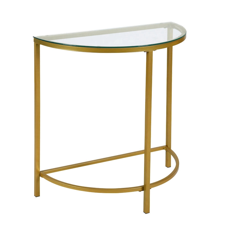 Console demi-lune Fenice de Carolina Living - Or