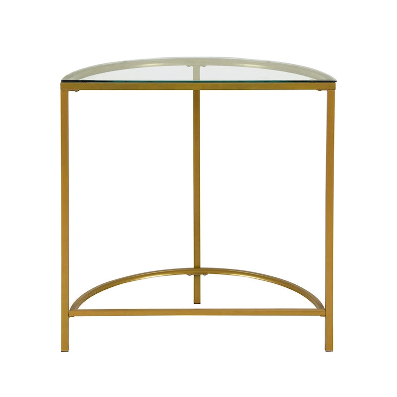 Console demi-lune Fenice de Carolina Living - Or