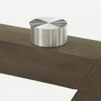 Table de salle à manger ronde Sheeba, style moderne du milieu du siècle, piètement en noyer, par iNSPIRE Q Modern