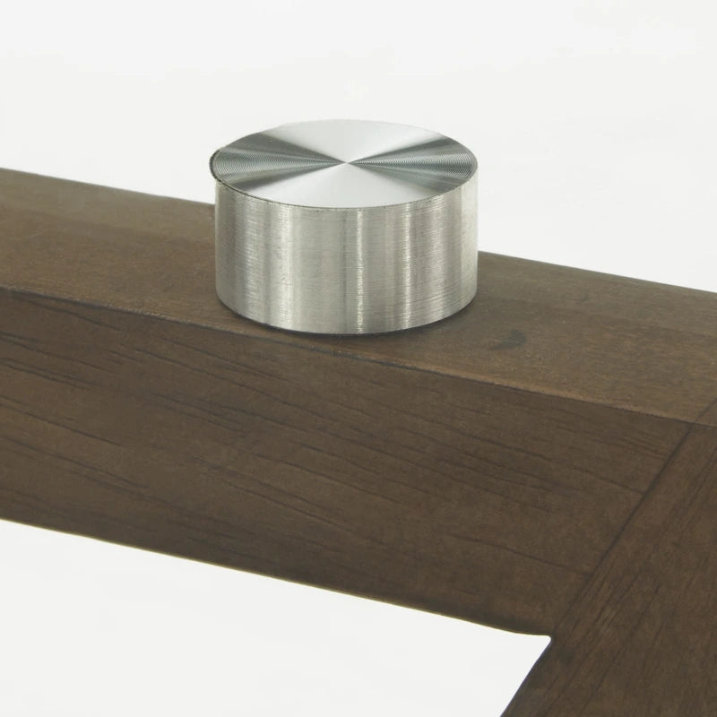 Table de salle à manger ronde Sheeba, style moderne du milieu du siècle, piètement en noyer, par iNSPIRE Q Modern