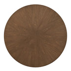 Table de salle à manger ronde Sheeba, style moderne du milieu du siècle, piètement en noyer, par iNSPIRE Q Modern