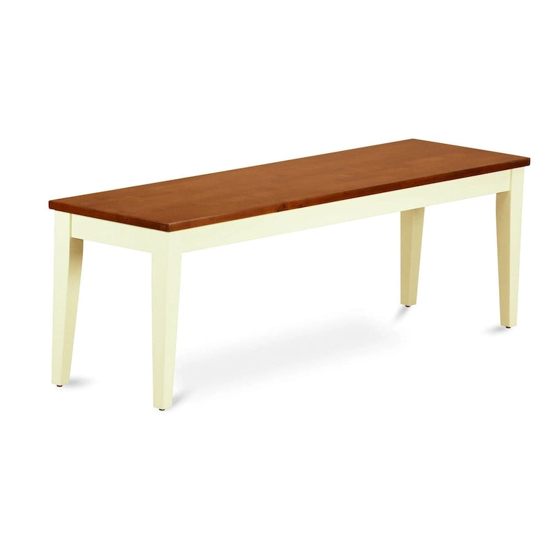 Banc de salle à manger Nicoli d'East West Furniture avec assise en bois, 54 x 15 x 17 pouces (options de finition)