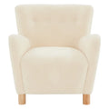 Fauteuil d'appoint SAFAVIEH Couture Zornitza en fausse fourrure de mouton retournée - 79 cm L x 69 cm P x 84 cm H