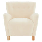 Fauteuil d'appoint SAFAVIEH Couture Zornitza en fausse fourrure de mouton retournée - 79 cm L x 69 cm P x 84 cm H
