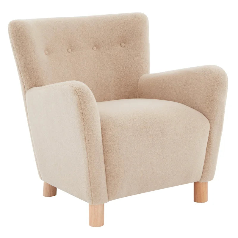 Fauteuil d'appoint SAFAVIEH Couture Zornitza en fausse fourrure de mouton retournée - 79 cm L x 69 cm P x 84 cm H