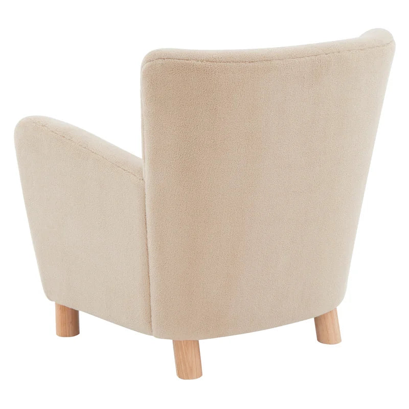 Fauteuil d'appoint SAFAVIEH Couture Zornitza en fausse fourrure de mouton retournée - 79 cm L x 69 cm P x 84 cm H