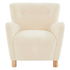 Fauteuil d'appoint SAFAVIEH Couture Zornitza en fausse fourrure de mouton retournée - 79 cm L x 69 cm P x 84 cm H