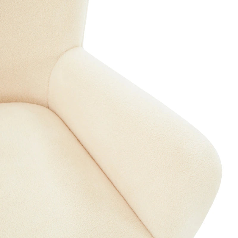 Fauteuil d'appoint SAFAVIEH Couture Zornitza en fausse fourrure de mouton retournée - 79 cm L x 69 cm P x 84 cm H