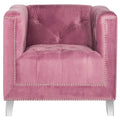 Fauteuil club Kamilah blanc/transparent SAFAVIEH - 31,9 x 33,9 x 29,9 cm (32 po L x 34 po P x 30 po H)