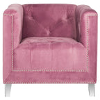 Fauteuil club Kamilah blanc/transparent SAFAVIEH - 31,9 x 33,9 x 29,9 cm (32 po L x 34 po P x 30 po H)