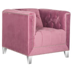 Fauteuil club Kamilah blanc/transparent SAFAVIEH - 31,9 x 33,9 x 29,9 cm (32 po L x 34 po P x 30 po H)