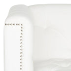 Fauteuil club Kamilah blanc/transparent SAFAVIEH - 31,9 x 33,9 x 29,9 cm (32 po L x 34 po P x 30 po H)