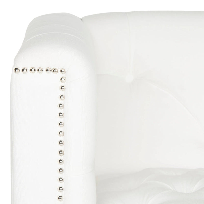 Fauteuil club Kamilah blanc/transparent SAFAVIEH - 31,9 x 33,9 x 29,9 cm (32 po L x 34 po P x 30 po H)