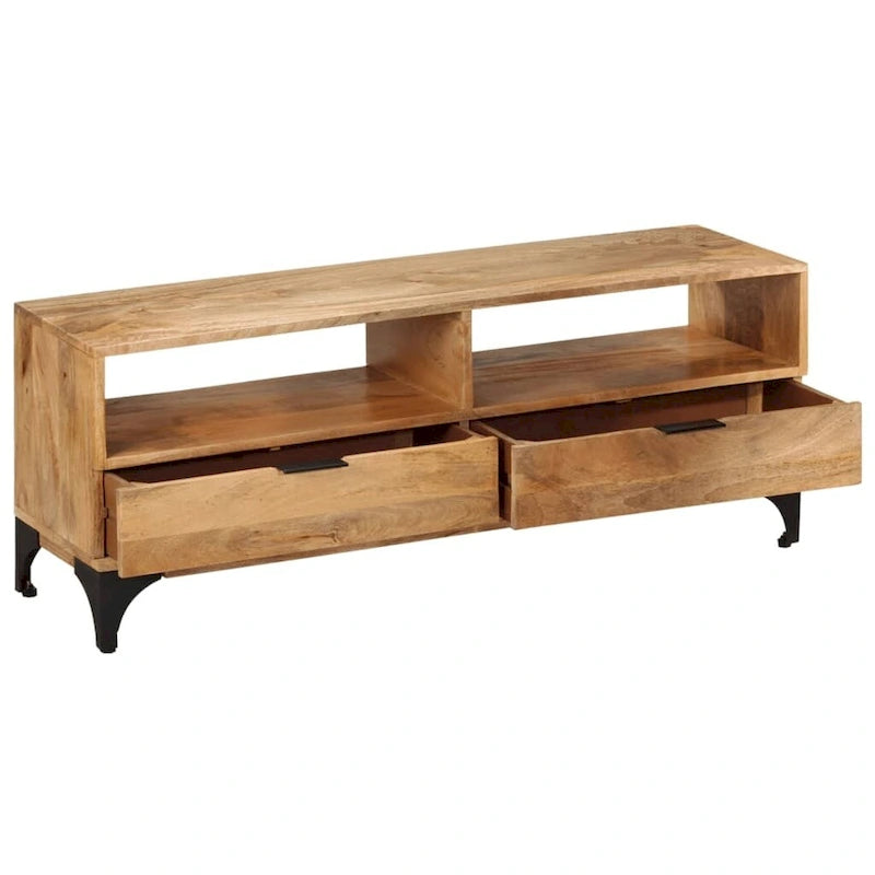 Meuble TV vidaXL en bois de manguier 47,2 x 13,8 x 17,7