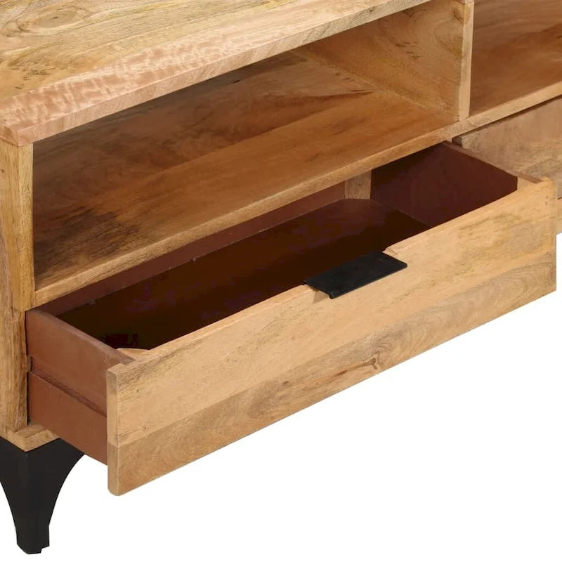 Meuble TV vidaXL en bois de manguier 47,2 x 13,8 x 17,7