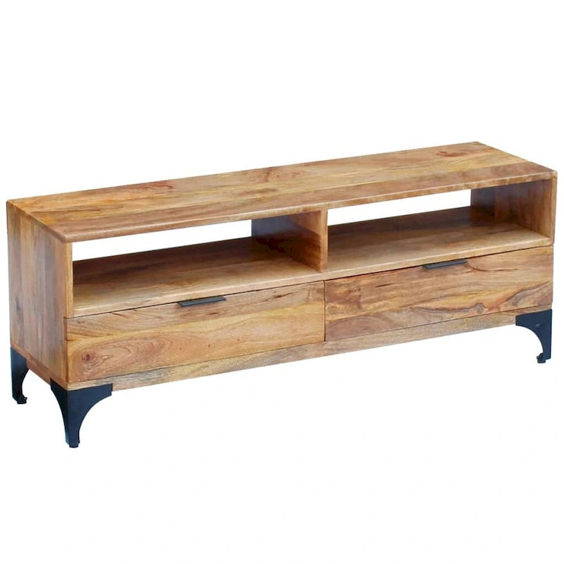 Meuble TV vidaXL en bois de manguier 47,2 x 13,8 x 17,7