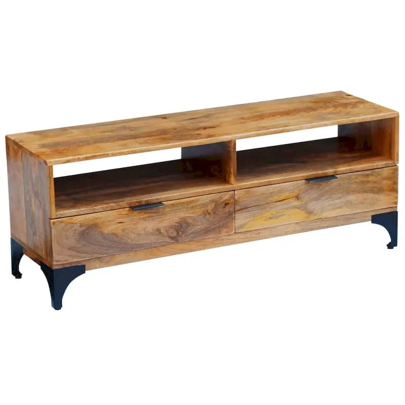 Meuble TV vidaXL en bois de manguier 47,2 x 13,8 x 17,7